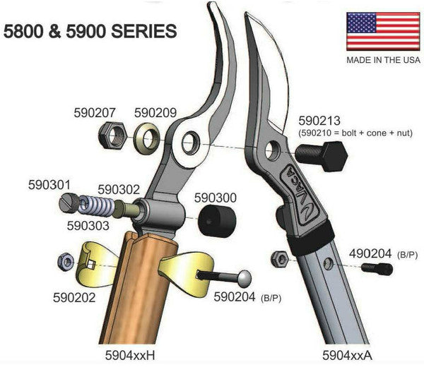 Vaca Tree Shears -  5900 Classic Series