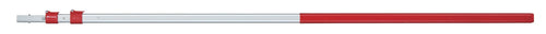 Telescopic pole 85.83 – 220.87 in, red/grey