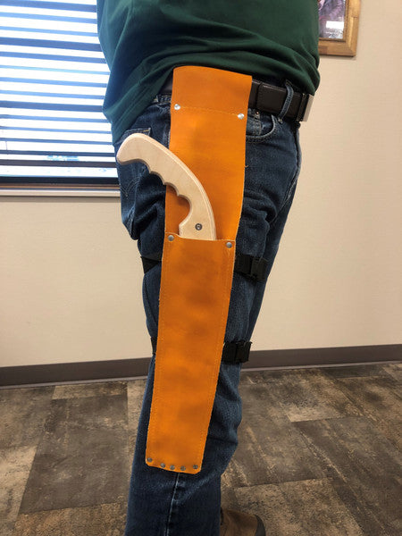 Leather Saw Sheath with Leg Straps for 13" Saw - CLOSE OUT